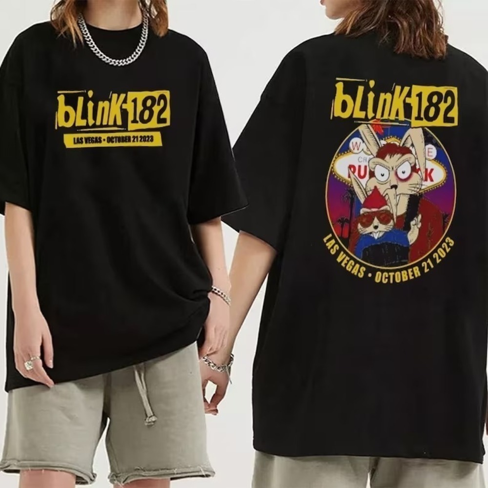 Blink182 Las Vegas October 2 Sided Shirt